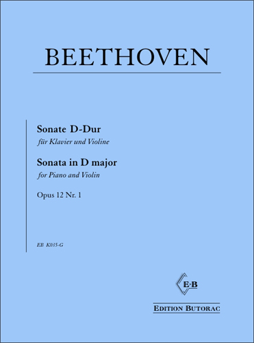 Cover - Beethoven, Sonate Nr. 1 D-Dur op. 12 Nr. 1